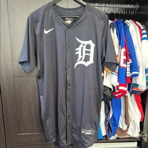Detroit Tigers Nike Alternate 2 Elite Authentic Jersey - Navy